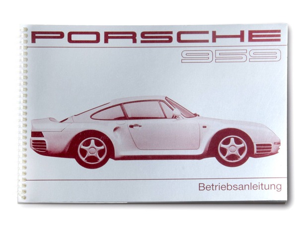 Owners Manual Book - - 959 : Suncoast Porsche Parts & Accessories